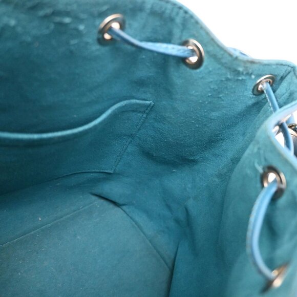 LOUIS VUITTON Noe BB Drawstring Shoulder Bag Epi Leather Blue M40846 89FC131 - Picture 11 of 15